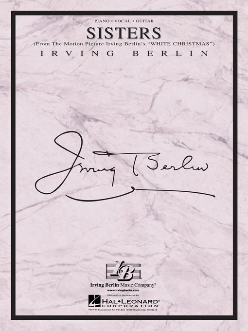 Cover image for Sisters (Sheet Music)
